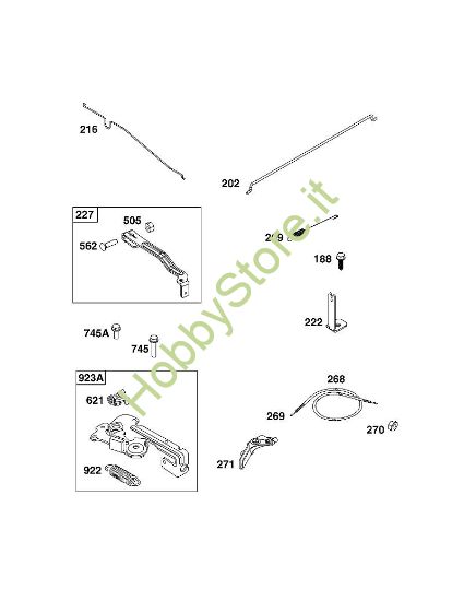 D - GRUPPO ELEMENTI DI COMANDO B&S - 09 €¦ 093J02-0079-H5 brand Stihl